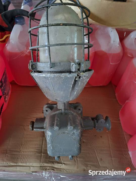 Lampa Loft vintage industrial PRL Ułęż