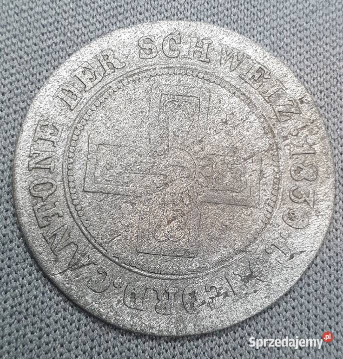Szwajcaria 5 Rappen 1830kanton Freiburg dolnośląskie Wałbrzych