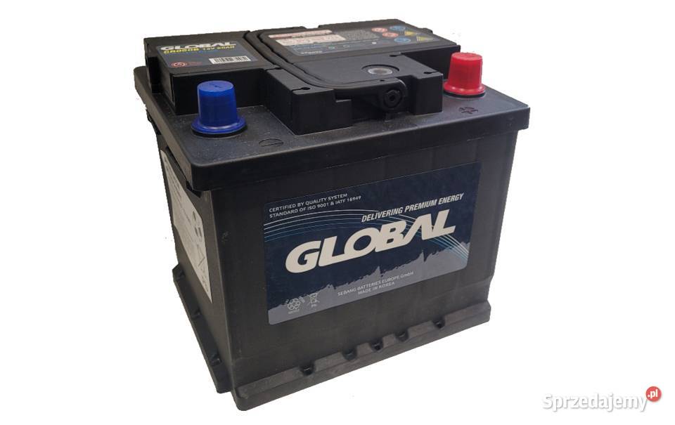 Akumulator GLOBAL 50ah 400A Prawy Plus podlaskie Białystok