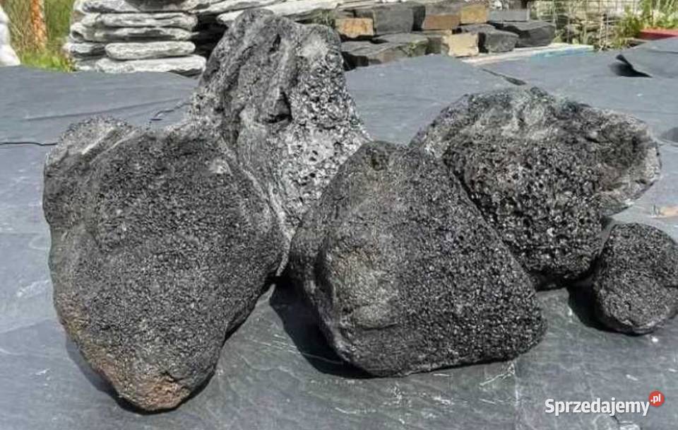 CZARNA LAWA WULKANICZNA Black Volcano Stone Zwierzęta Warszawa