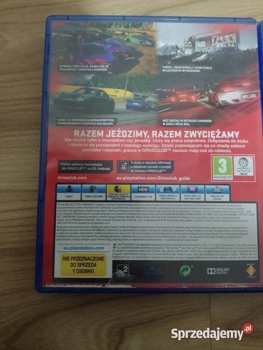Sprzedam gry DRIVECLUB Rzetnia