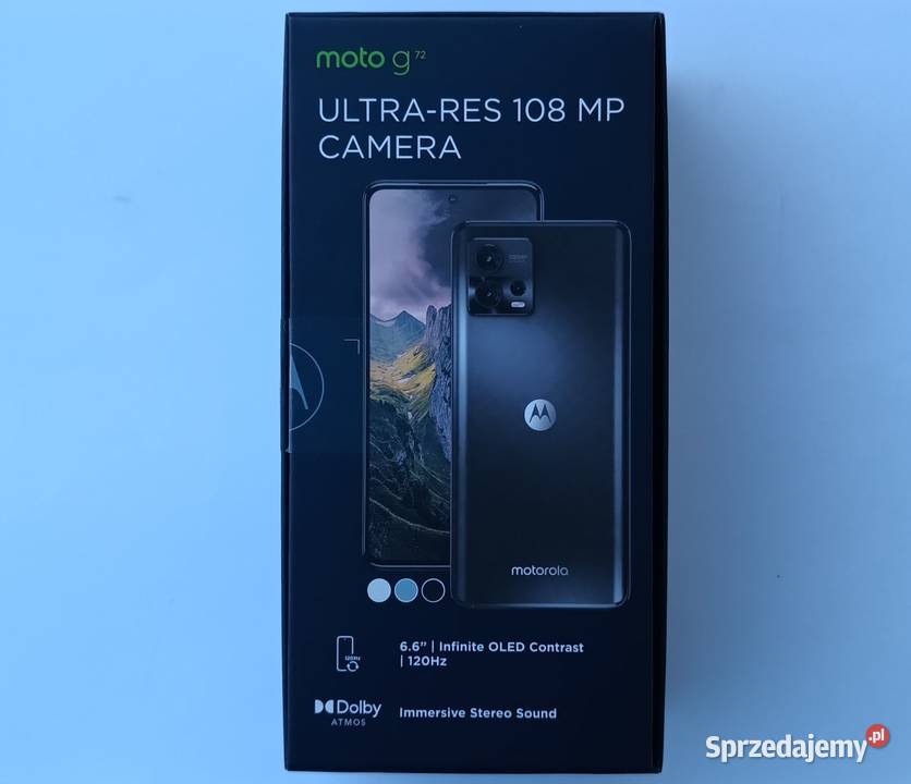Smartfon Motorola g72 oled Polar Blue fabryczny Dęblin sprzedam