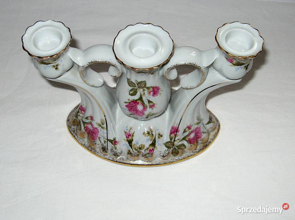 Ceramiczny świecznik trójramienny CHODZIEŻ Wrocław