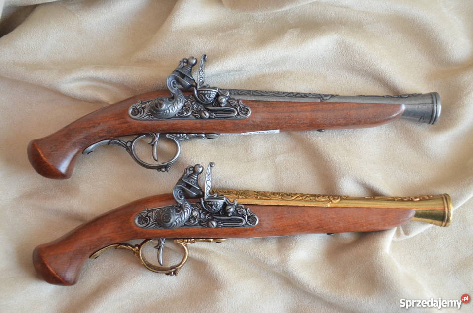Replika broni niemiecki pistolet skałkowy XVIIw Militaria Środa Wielkopolska