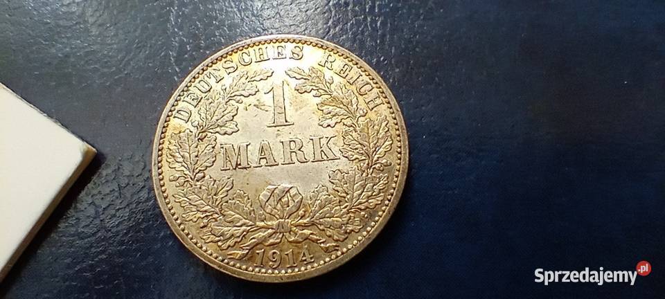 Stare monety 1 marka 1914 A Niemcy srebro Lesko
