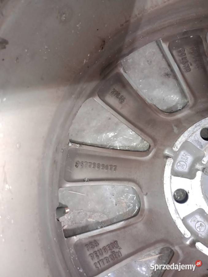 9677989677 Komplet Alufelgi Felgi Aluminiowe 16 Biała Podlaska