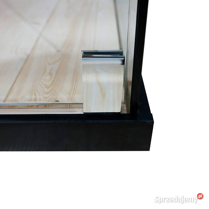 Sauna fińska Montana panoramiczna czarna rama Środa Wielkopolska