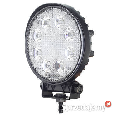 LAMPA ROBOCZA LEDOWA OKRĄGŁA 8 LED 1224V FI uniwersalne