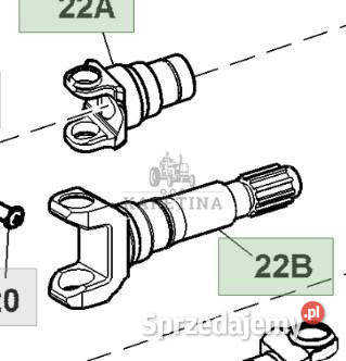 John Deere 7830 Jarzmo przegubu uniwersalne Jastrzębniki sprzedam