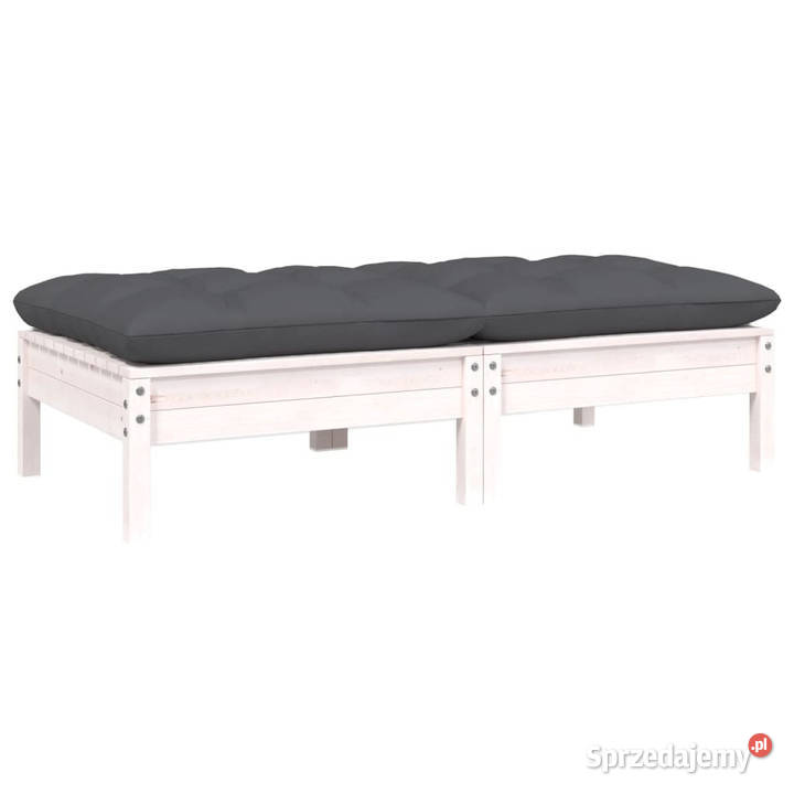 2osobowa sofa ogrodowa z poduszkami biała drewno Warszawa sprzedam