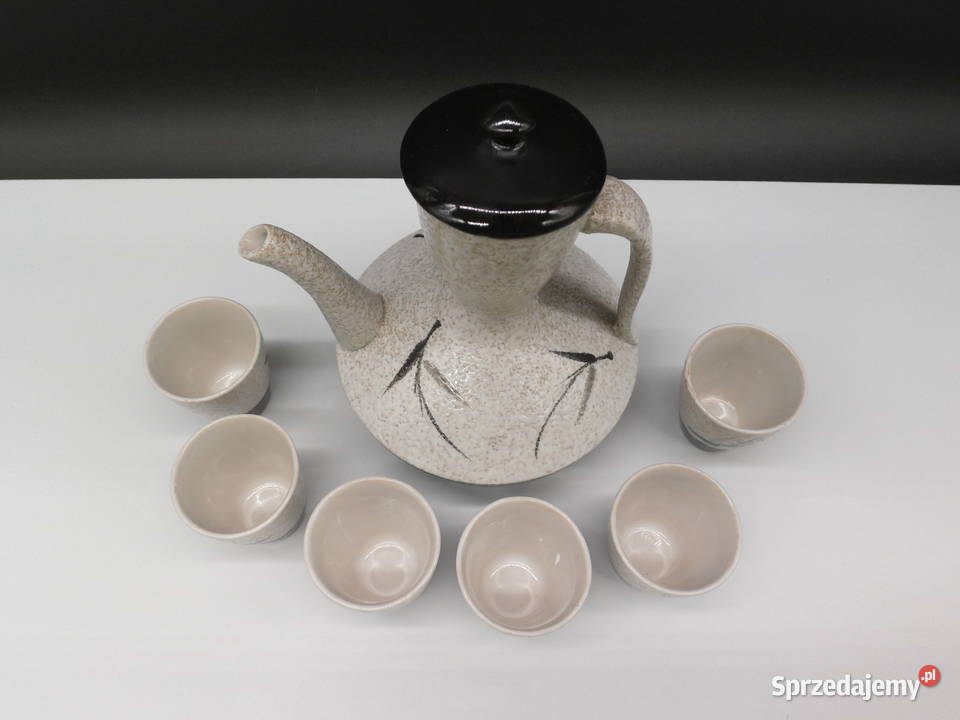 Ceramiczny Zestaw do Sake z Motywem Bambusa 7 sprzedam