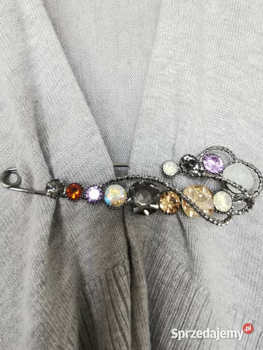 Broszka damska duża kolorowa agrafka Dla kobiet Kraków