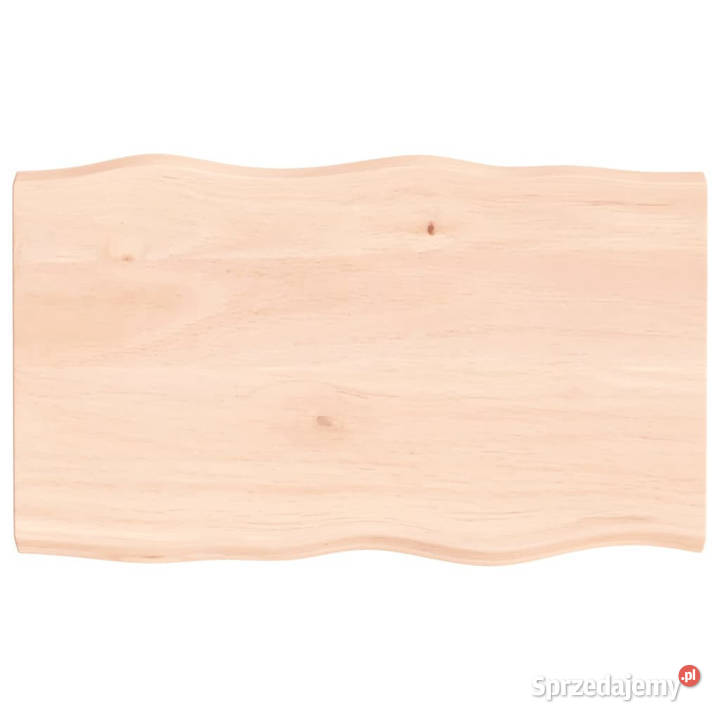 Blat stołu 100x60x24 surowy lity dąb naturalną mazowieckie