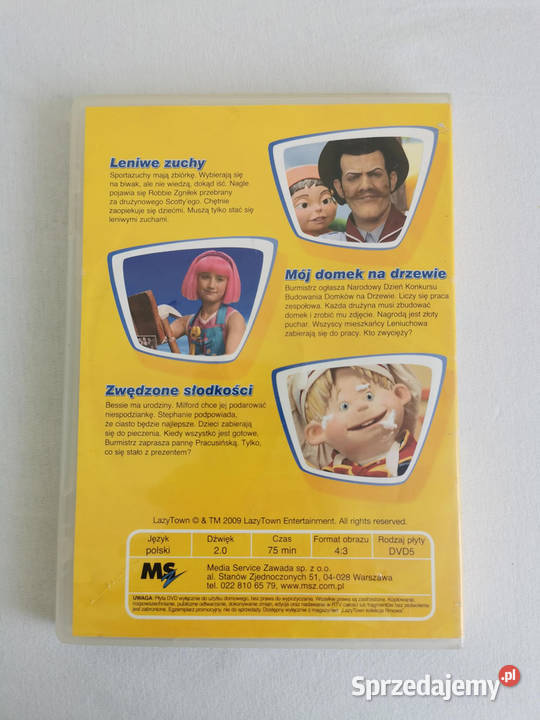 Film animowany Lazy Town Leniwe zuchy Puławy sprzedam