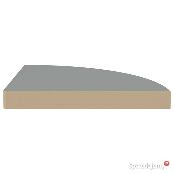 Narożna półka ścienna szara 35x35x38 MDF mazowieckie Warszawa