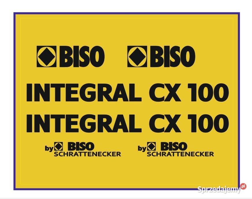 Naklejki Biso Integral CX 100 stół przystawka do Opole