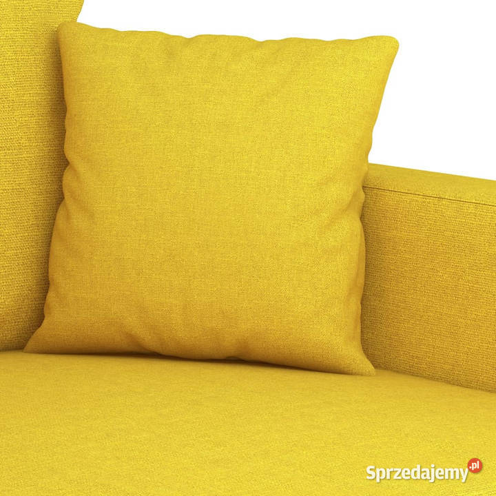 Sofa 2osobowa jasnożółta 120 tapicerowana Warszawa sprzedam