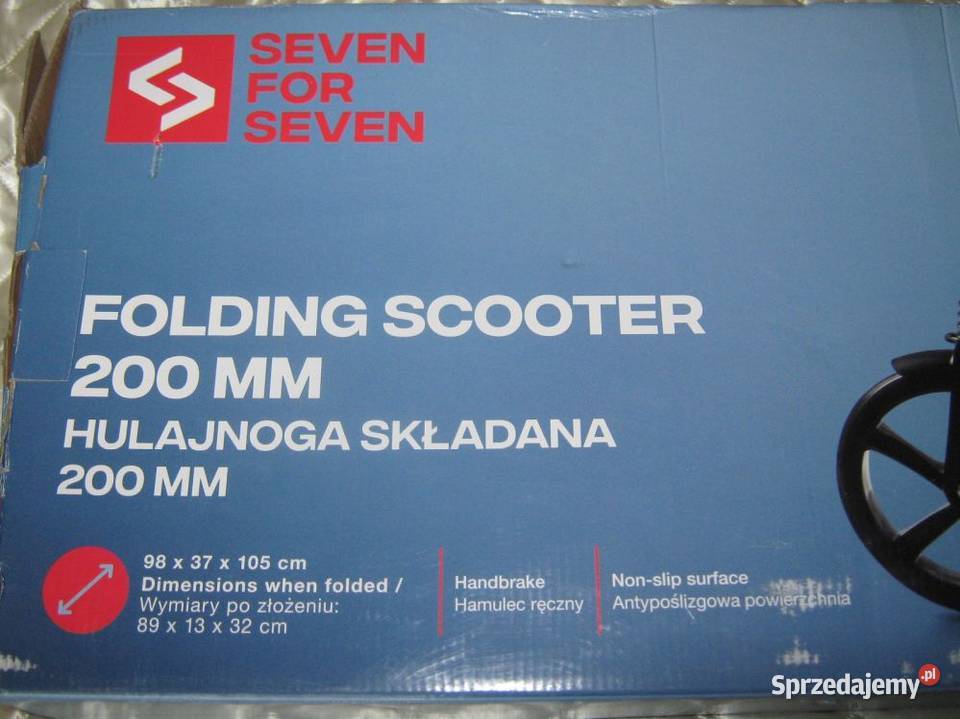 Hulajnoga składana 200MM z hamulcem i stopka Baranowo