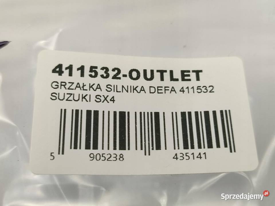 GRZAŁKA SILNIKA SUZUKI SX4 EY GY 15 16 VVT 2006 Ogrzewanie postojowe sprzedam