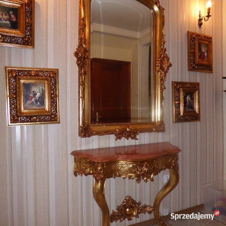 KONSOLA Z KRYSZTAŁOWYM LUSTREM Ostróda