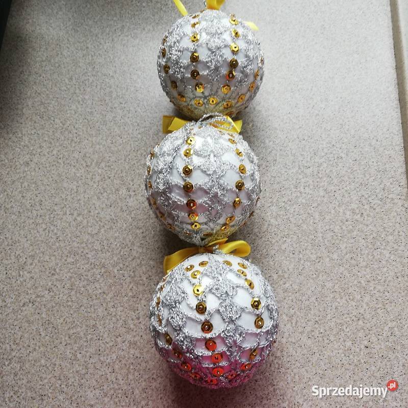 Bombki choinkowe 3 ozdobne łódzkie Sieradz