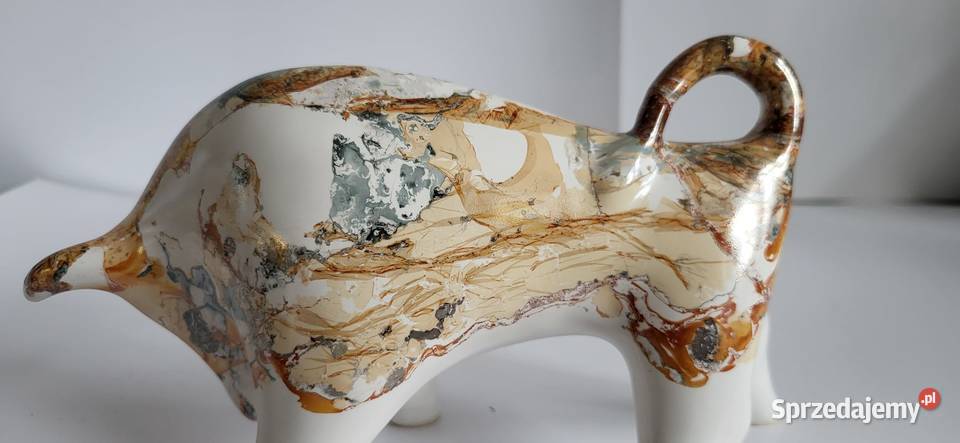 Znak zodiaku BYK Figurka Byczek ceramiczny