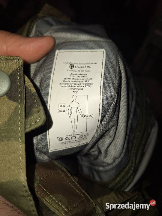 Gore tex Wojskowy rozmiar SR spodnie kurtka Kęty