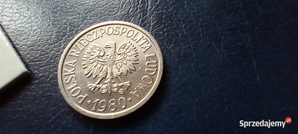 Stare monety 10 groszy 1980 PRL Polska piękna Lesko