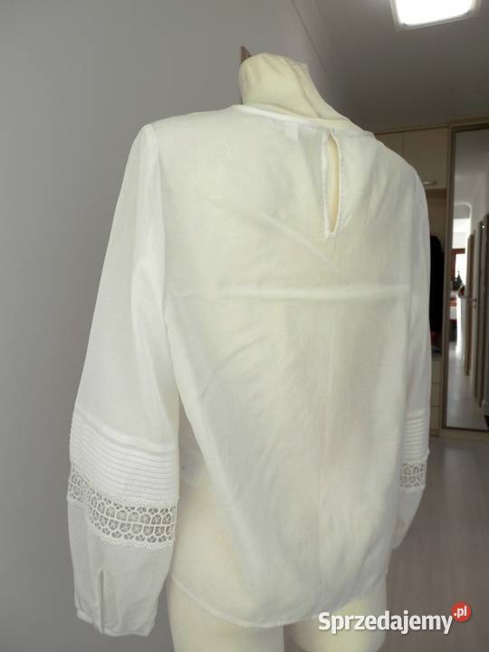 Bluzka HM Kremowa Haft Ażur Boho Nowa z Metka XL podlaskie Łomża sprzedam