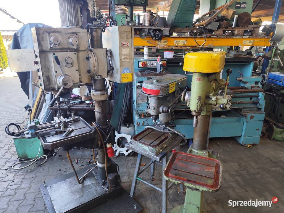 Wiertarka kolumnowa do metalu gwinciarka tokarka małopolskie Maków Podhalański