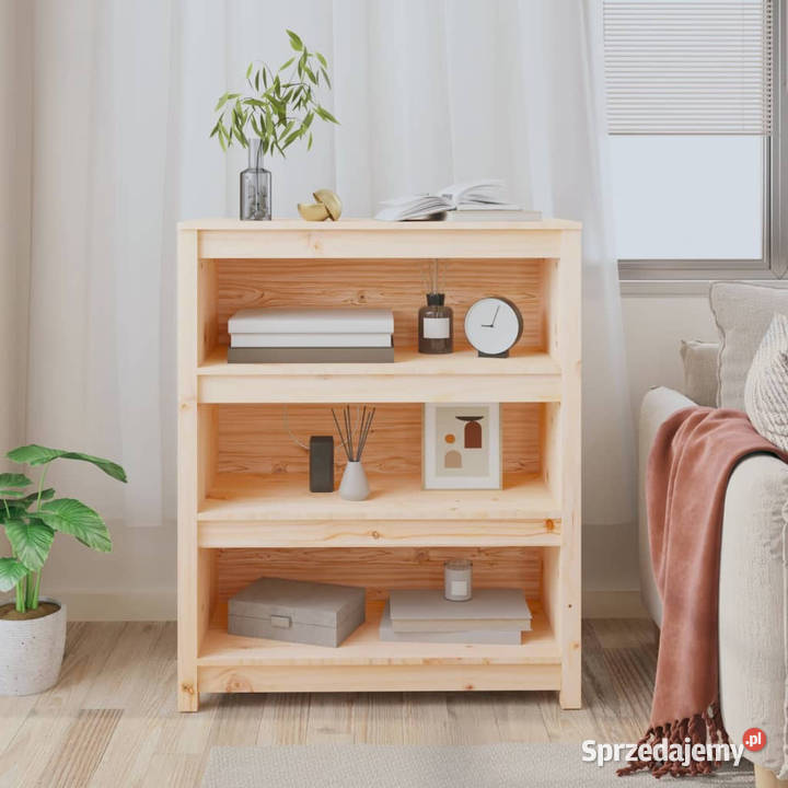 Regał na książki 80x35x97 lite drewno sosnowe Warszawa