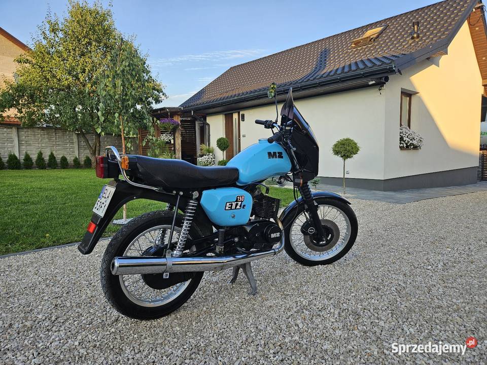 Mz Etz 150 Stan idealny 1991 wszystko w orginale niebieski Końskie