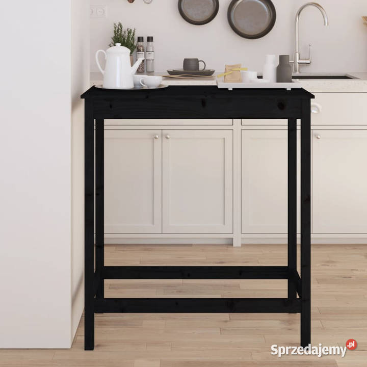 Stolik barowy czarny 100x50x110 lite drewno Stoły mazowieckie Warszawa