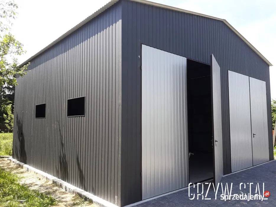 Garaż Blaszany 15x10m GRAFIT MagazynHala Garaże Aleksandrów Kujawski