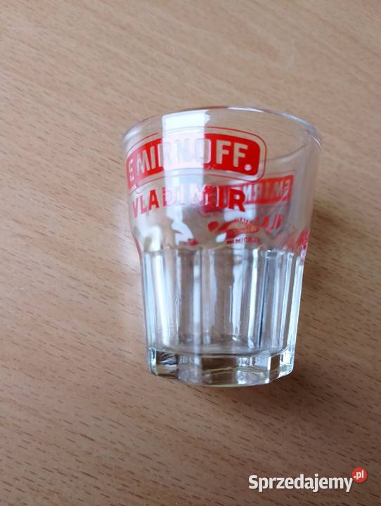 Kultowy szklany kieliszek do wódki SMIRNOFF wielkopolskie Złotniki