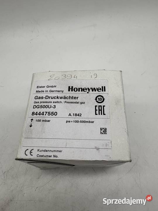 Honeywell 84447550 DG500U3 Czujnik ciśnienia Pozostałe mazowieckie Warszawa