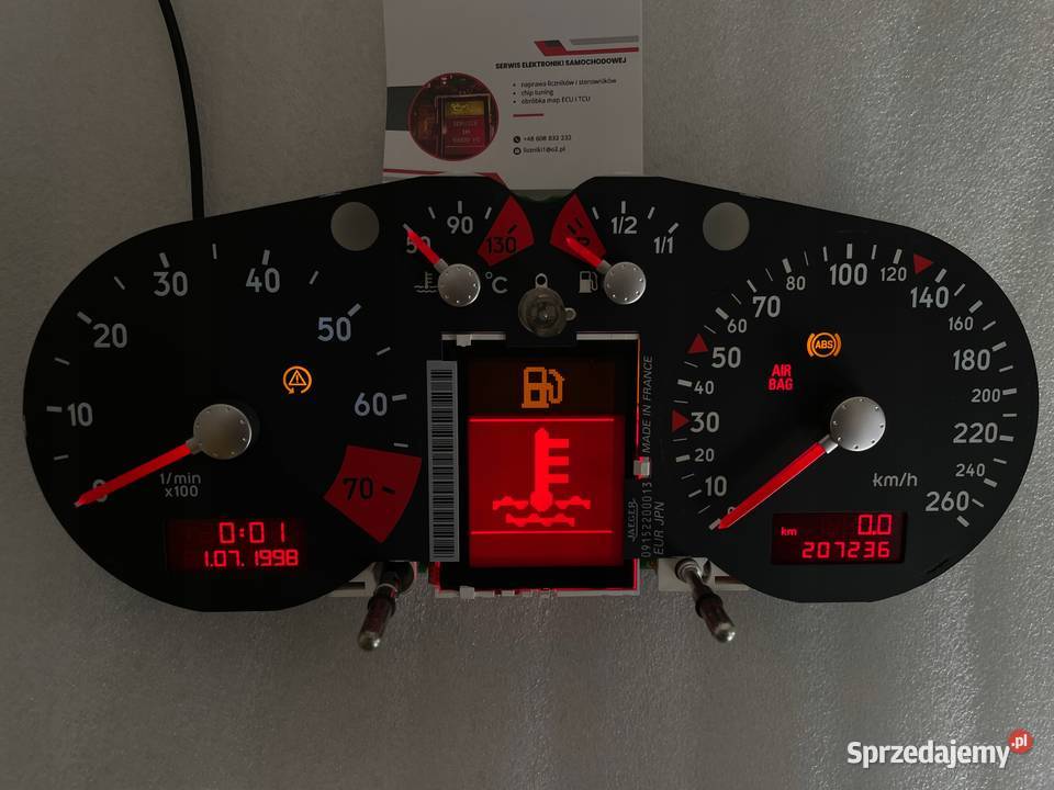 Licznik Audi a3 a4 a6 TT Jaeger VDO FIS naprawa mazowieckie Warszawa usługi moto
