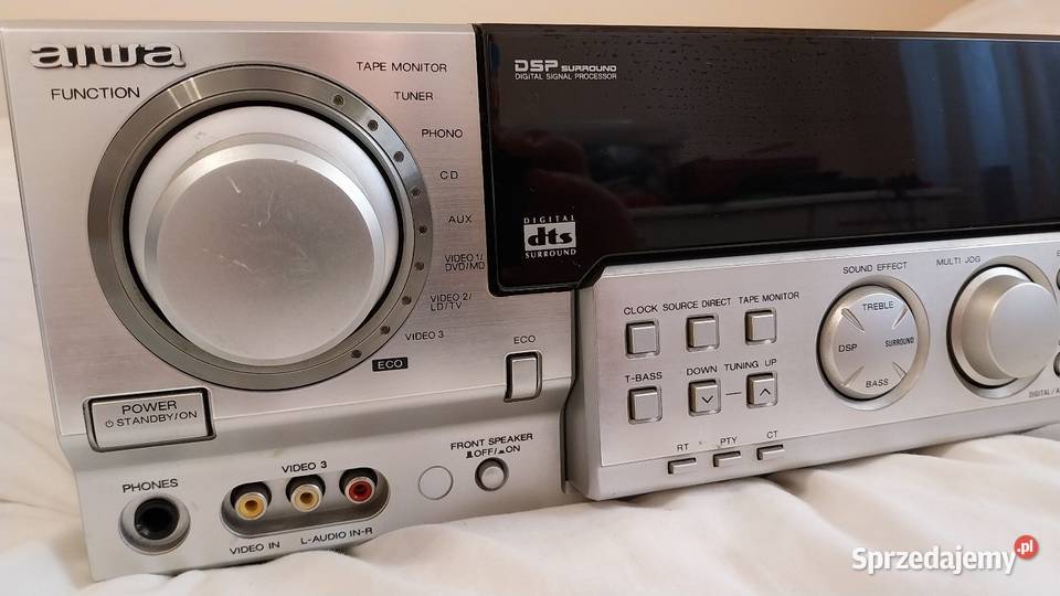 Srebrny Amplituner AIWA AVD58 51 sprzedam
