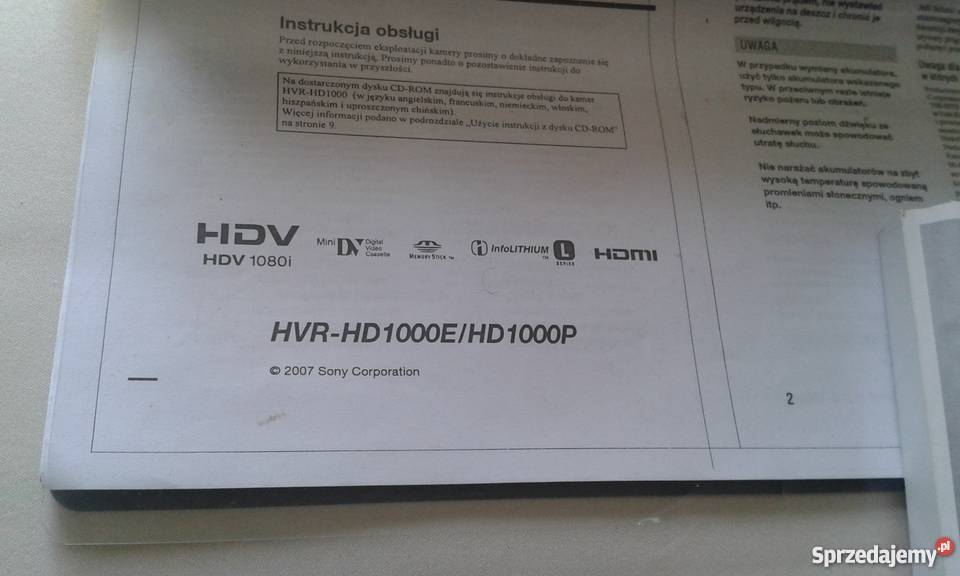 Kamera cyfrowa Sony Profesjonalna Inowrocław