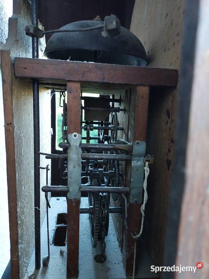 129 Zabytkowy zegar podłogowy mechanizm pomorskie Tczew sprzedam