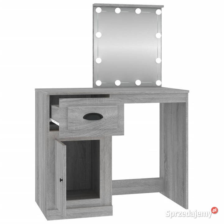 Toaletka z LED szary dąb sonoma 90x50x1325 Toaletki mazowieckie Warszawa