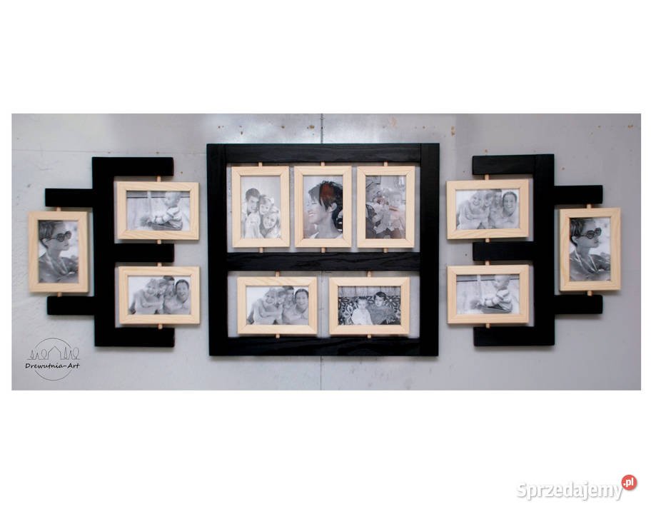 czarna galeria ścienna ramka na zdjęcia ramki do Gdynia