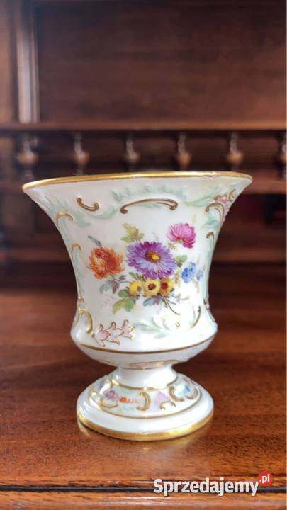 Wazon na stopie Syg MeissenMisnia Ręcznie pomorskie