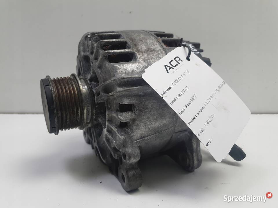 Audi A3 II 8P 16 TDI ALTERNATOR 03L903023A valeo osobowe Janów