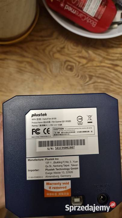 plustek opticfilm 8100 skaner do filmów Drukarki i skanery Poznań