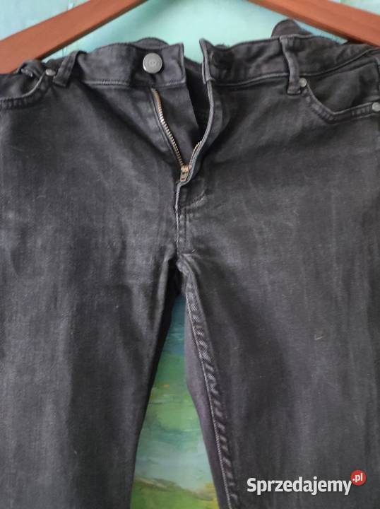 spodnie dżinsy szarpane dzwony szerokie nogawki Kielce