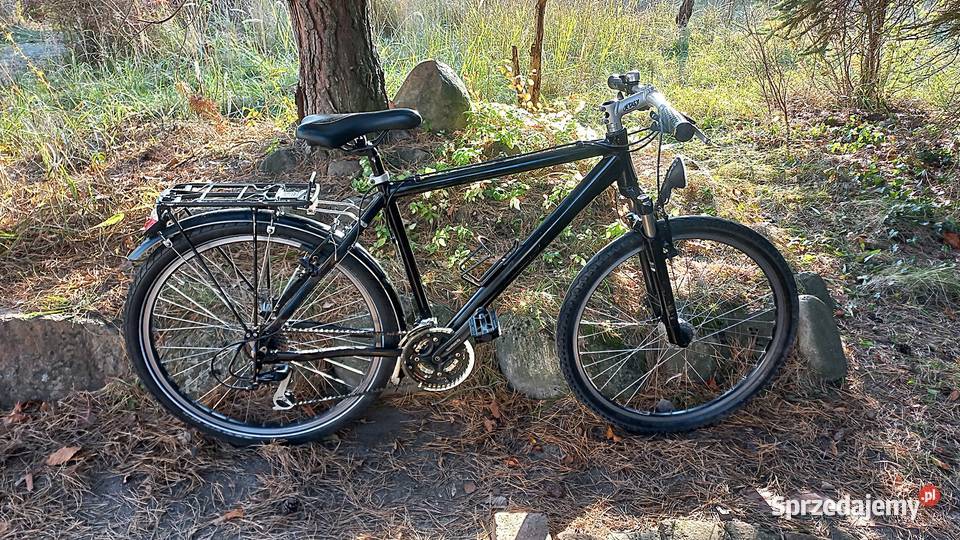 Alu Czarny Rower Miejski Męski 3x8 Alivio