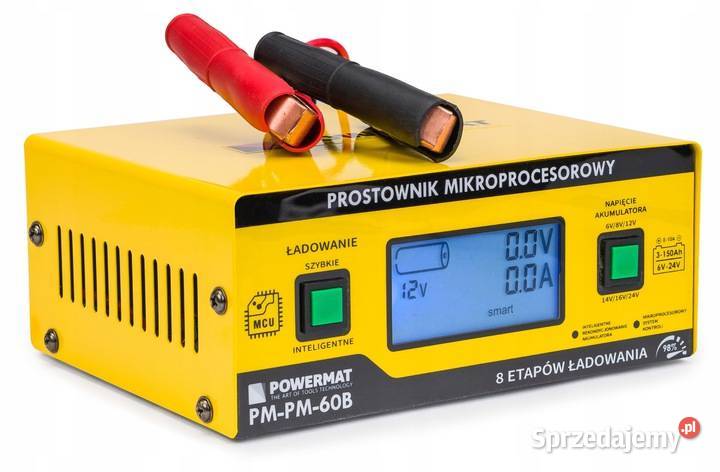 Prostownik MIKROPROCESOROWY Akumulatorowy 6V 24V Katowice