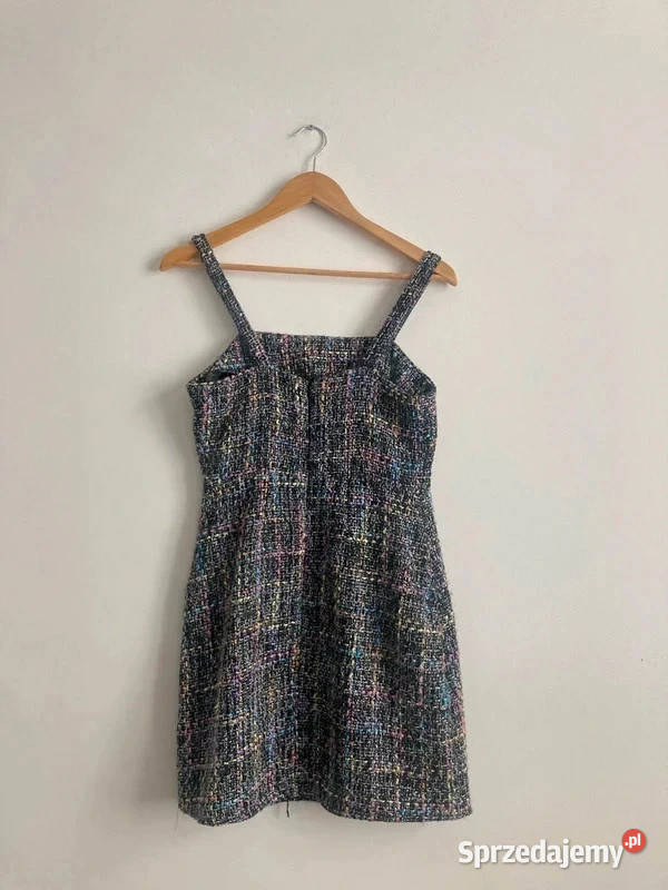 Tweedowa sukienka Primark r 38 M retro vintage