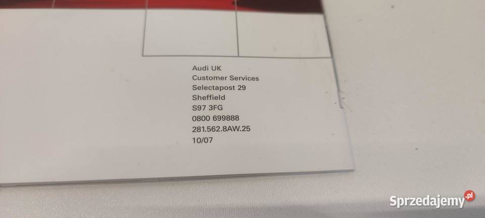 AUDI A5 8T KSIĄŻKA INSTRUKCJA ETUI WERSJA